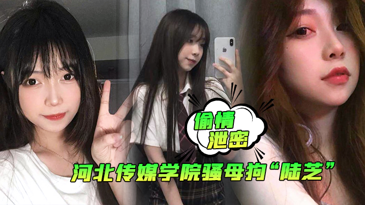 河北传媒学院骚母狗陆芝3P兄弟前后夹击狂干内射